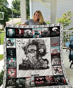 Tim Burton Personalized Quilt Blanket Bedding Set for Home Decoration, Great for Family Gifts