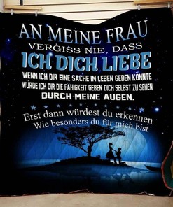 To My Wife Never Forget That German Vs Blanket Quilt Bedding Set Bedroom Decor, Gifts for Family