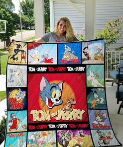 Tom And Jerry All Season Plus Size Quilt Bedding Set Blanket Bedroom Decor, Gifts for Family
