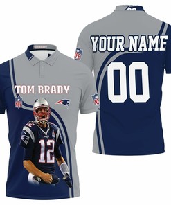 Tom Brady 12 New England Patriots Highlight Career Signatures For Fans 3D Personalized Polo Shirt