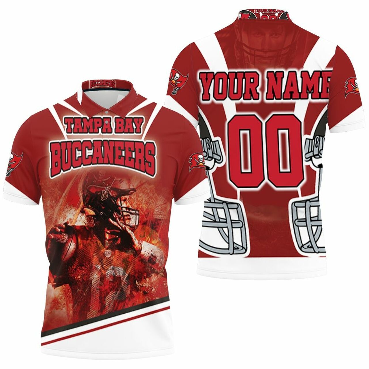 Tom Brady 12 Tampa Bay Buccaneers Super Bowl 2021 Nfc South Champions Personalized Polo Shirt