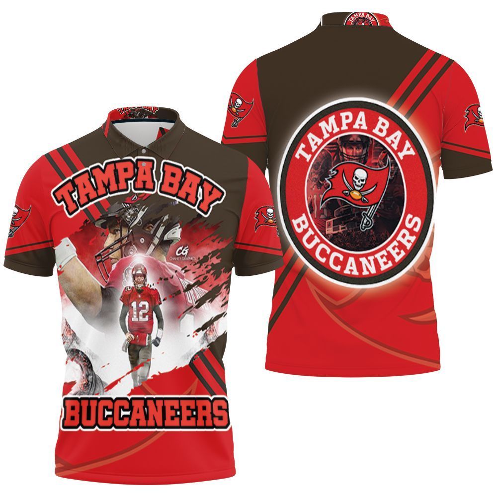 Tom Brady Tampa Bay Buccaneers Superbowl Champions 3D Polo Shirt