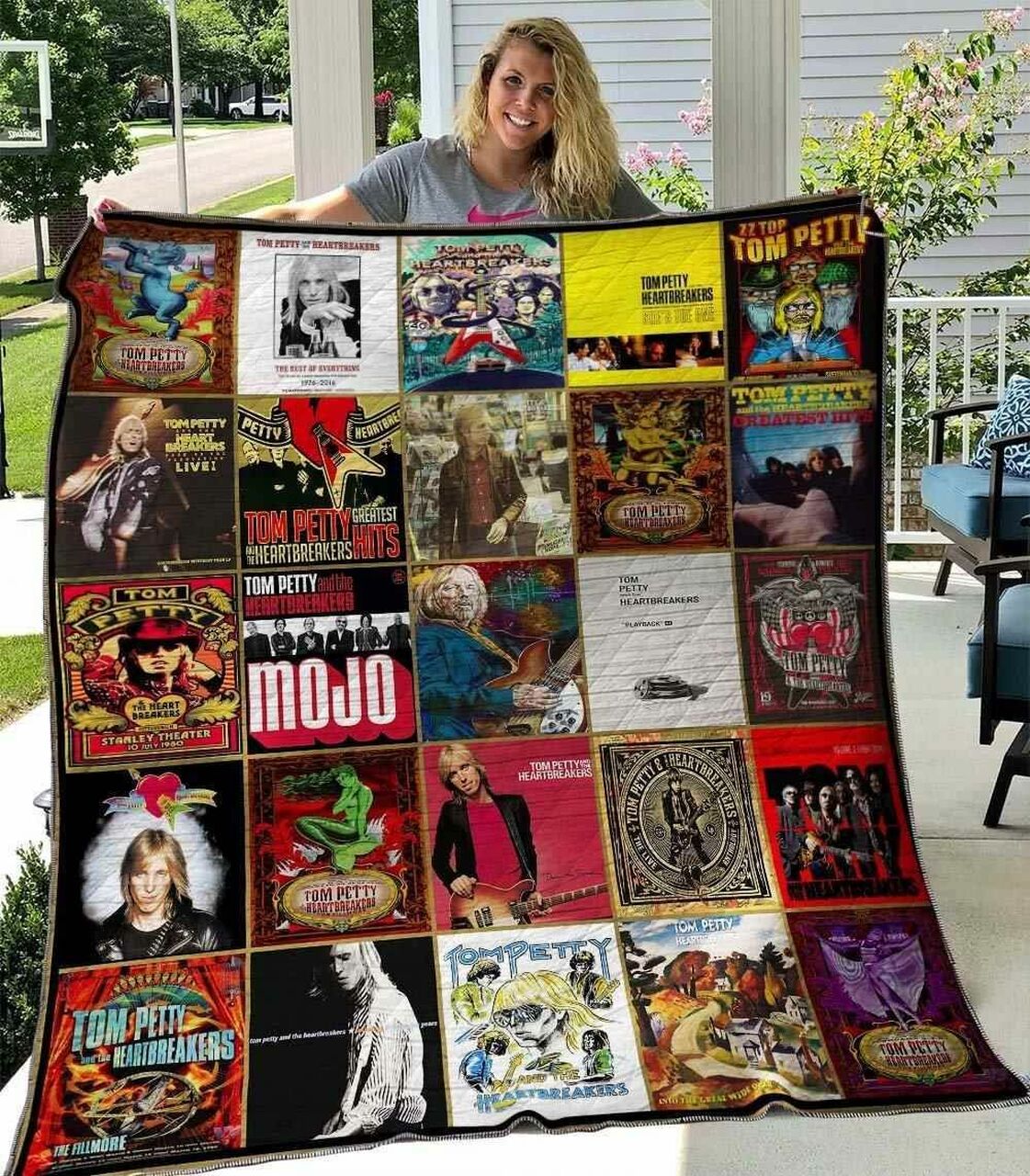 Tom Petty Tribute Quilt Bedding Set - Great for Bedroom Decoration and Family Gifts