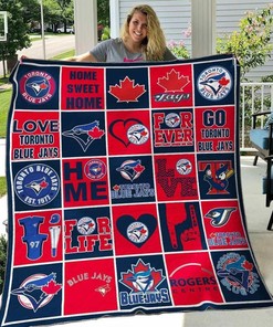 Toronto Blue Jays Personalized Blanket Quilt Bedding Set - Gifts for Fans and Family