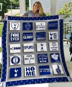 Tottenham Hotspur Personalized Quilt Bedding Set, Great for Bedroom Decoration and Family Gifts