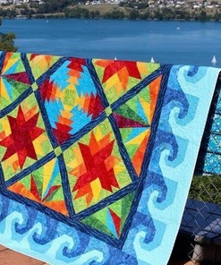 Tropical Island Quilt Bedding Set - Perfect for Bedroom Decor and Family Gifts