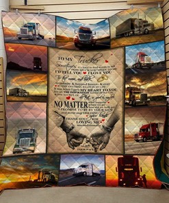 Trucker Quilt Bedding Set Bedroom Decor, Gifts for Family