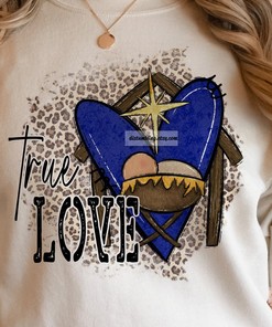 True Love Christmas Nativity Scene Baby Jesus T Shirt
