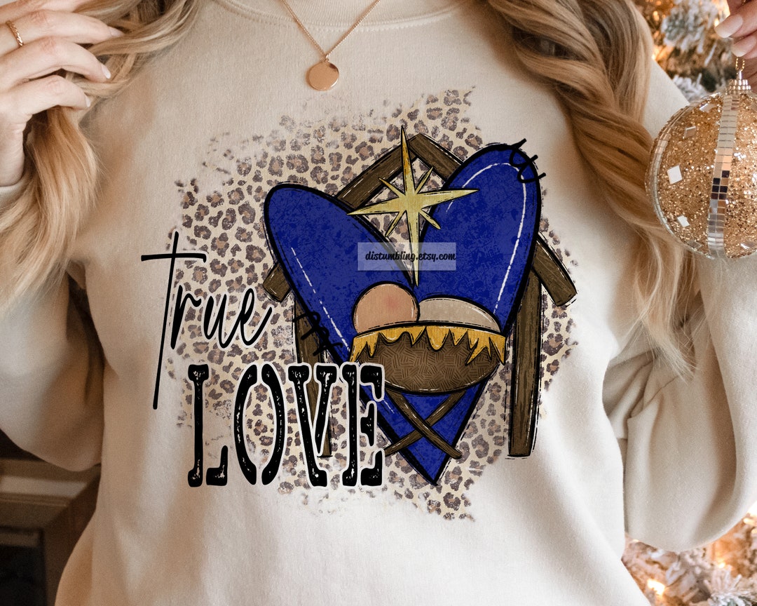 True Love Christmas Nativity Scene Baby Jesus T Shirt
