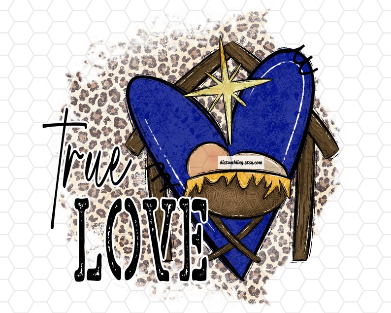 True Love Christmas Nativity Scene Baby Jesus T Shirt - Image 2