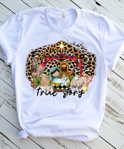 True Story Christmas T-Shirt - Bethlehem Nativity Miracle Jesus Design