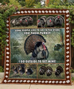 Turkey Bird Customizable 3D Quilt Bedding Set for Home Decoration & Family Gifts