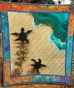 Turtle Ver5 Personalized Quilt Blanket Bedding Set for Home Decoration and Great Gifts for Fans
