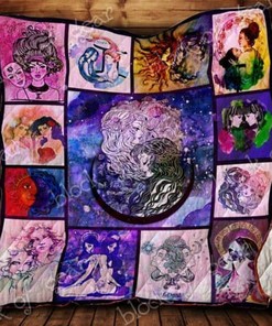 Two Sides Of Gemini Customizable Quilt Bedding Set for Bedroom Decor and Family Gifts