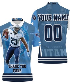 Tye Smith 23 Super Bowl 2021 Tennessee Titans Afc South Champions Personalized Polo Shirt