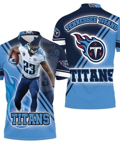 Tye Smith 23 Tennessee Titans Afc Division South Super Bowl 2021 3D Polo Shirt