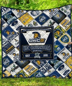 UNC Greensboro Spartans Personalized Quilt Bedding Set for Home Decoration & Family Gifts