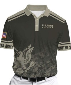 U.S Army Veteran Fallen Eagle Polo Shirt