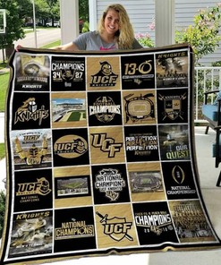 Ucf Knights Quilt Bedding Set Blanket Limited Quilt Bedding Set Blanket Bedroom Decor, Gifts for Family