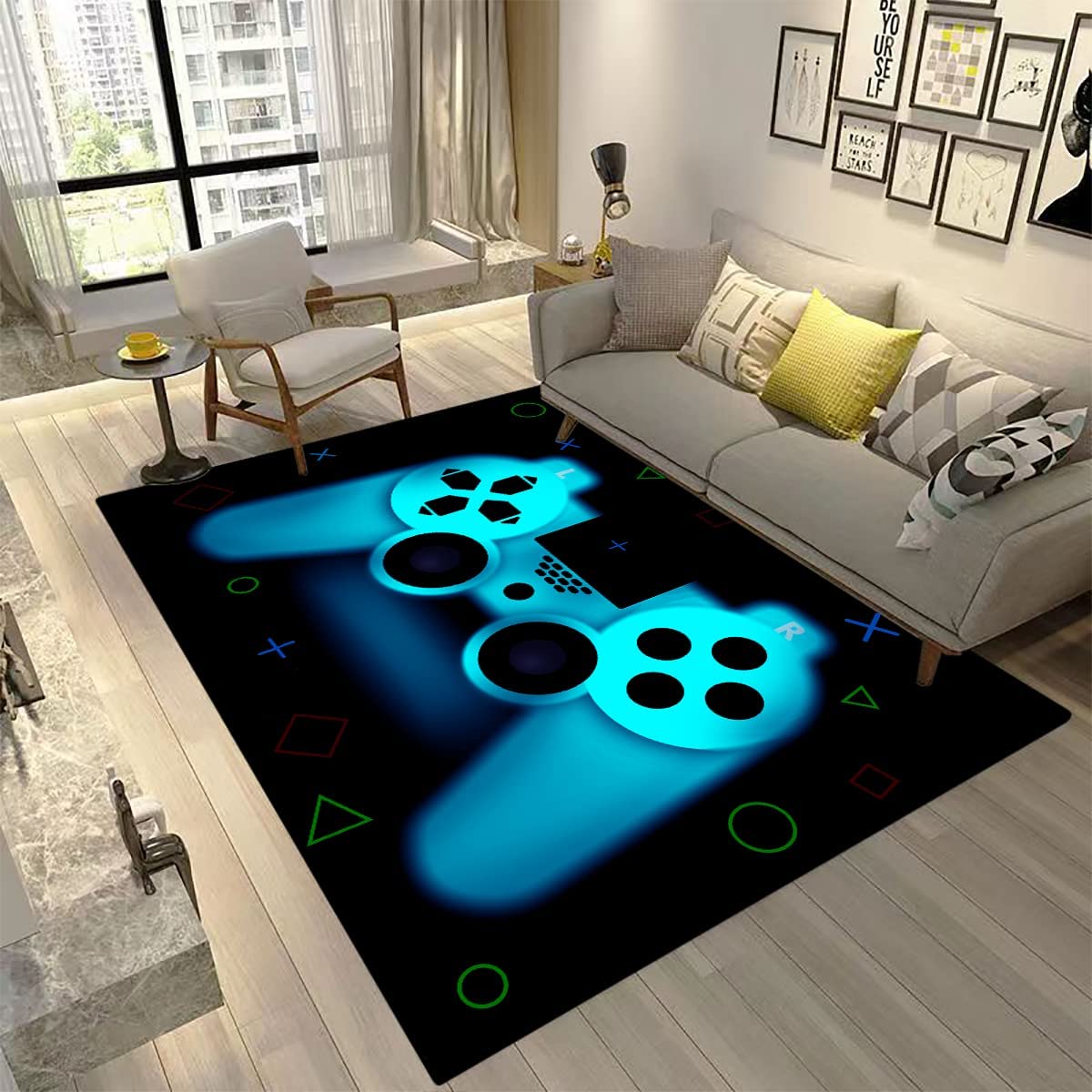 Ultra Soft Gaming Rug for Boy's Bedroom with Crystal Velvet Material - Image 3