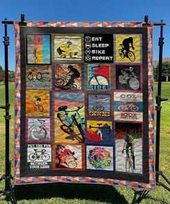 Unique Bicycle Bedding Set Blanket - Great for Bedroom Decor and Family Gifts