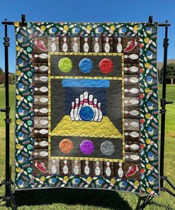 Unique Bowling Quilt Blanket Set - Great for Home Decoration and Family Gifts