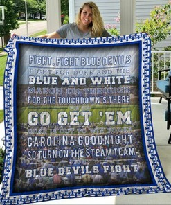Unique Depaul Blue Demons Quilt Blanket Bedding Set - Perfect for Bedroom Decor and Gifts for Fans