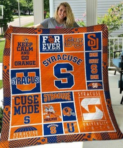 Unique Ncaa Syracuse Orange Quilt Bedding Set Blanket - Gifts for Fans & Bedroom Decor