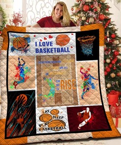 Unique Personalized Basketball Quilt for Bedroom Decor and Family Gifts