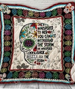 Unique Skull Quilt Bed Set Blanket for Home Decoration & Picnic, Gifts for the Whole Family