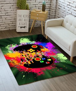 Unique Video Games Controller Pattern - Gamer Room Decor - Floor Pad Rug and Standing Mat