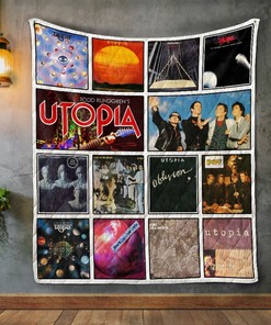 Utopia Band Album Covers Quilt Bedding Set Blanket - Great for Bedroom Decoration and Family Gifts