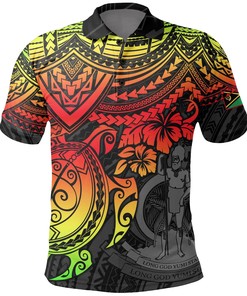 Vanuatu Polynesian Polo Shirt - Reggae Turtle