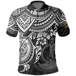 Vanuatu Polynesian Polo Shirt - Custom Personalised Vanuatu Kanaky Coat Of Arms Polynesian Polo Shirt