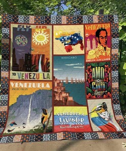 Venezuela Personalized Quilt Bedding Set Blanket- Great for Bedroom Decor and Family Gifts