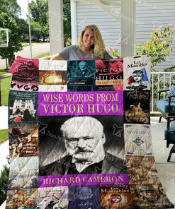 Victor Hugo Customizable Quilt Bedding Set for Bedroom Decor and Family Gifts