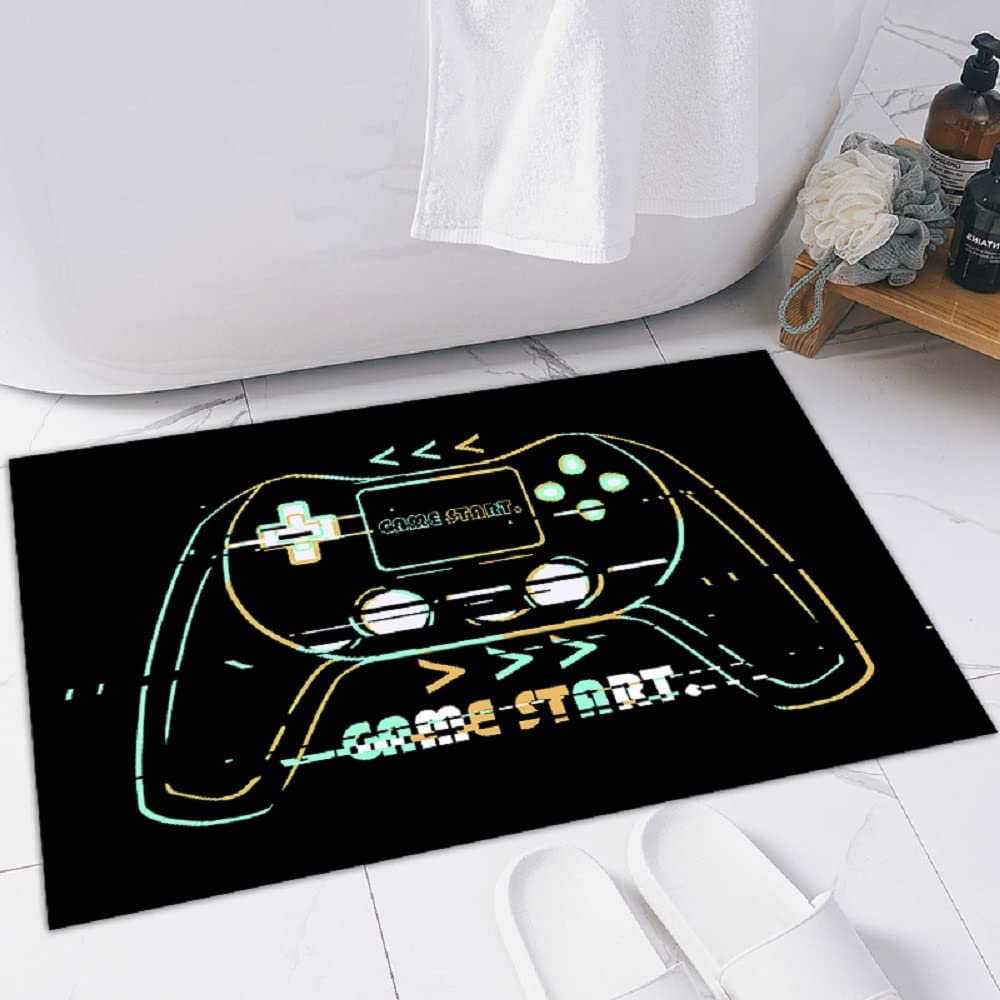 Video Game Art Handle Kitchen Rug for Bedroom Bathroom Living Room Decor - Image 2