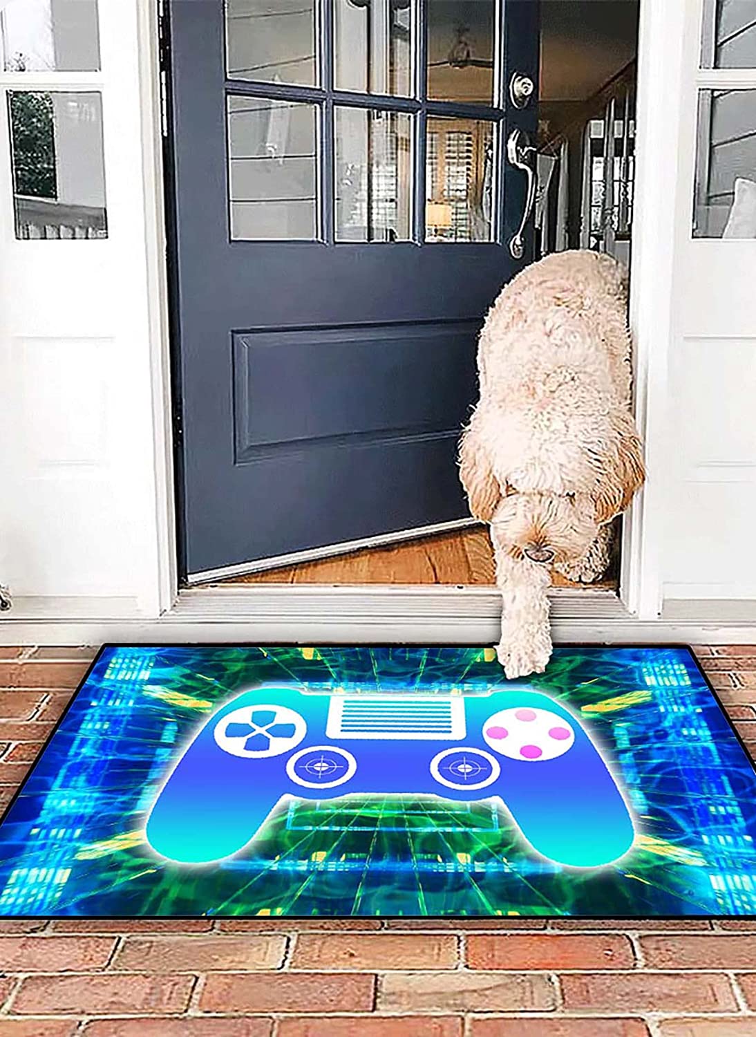 Video Game Rug Boys: 3D Printed Gamepad Controller Area Rugs with Cool Gamer Design Teen Boys' room - Image 2