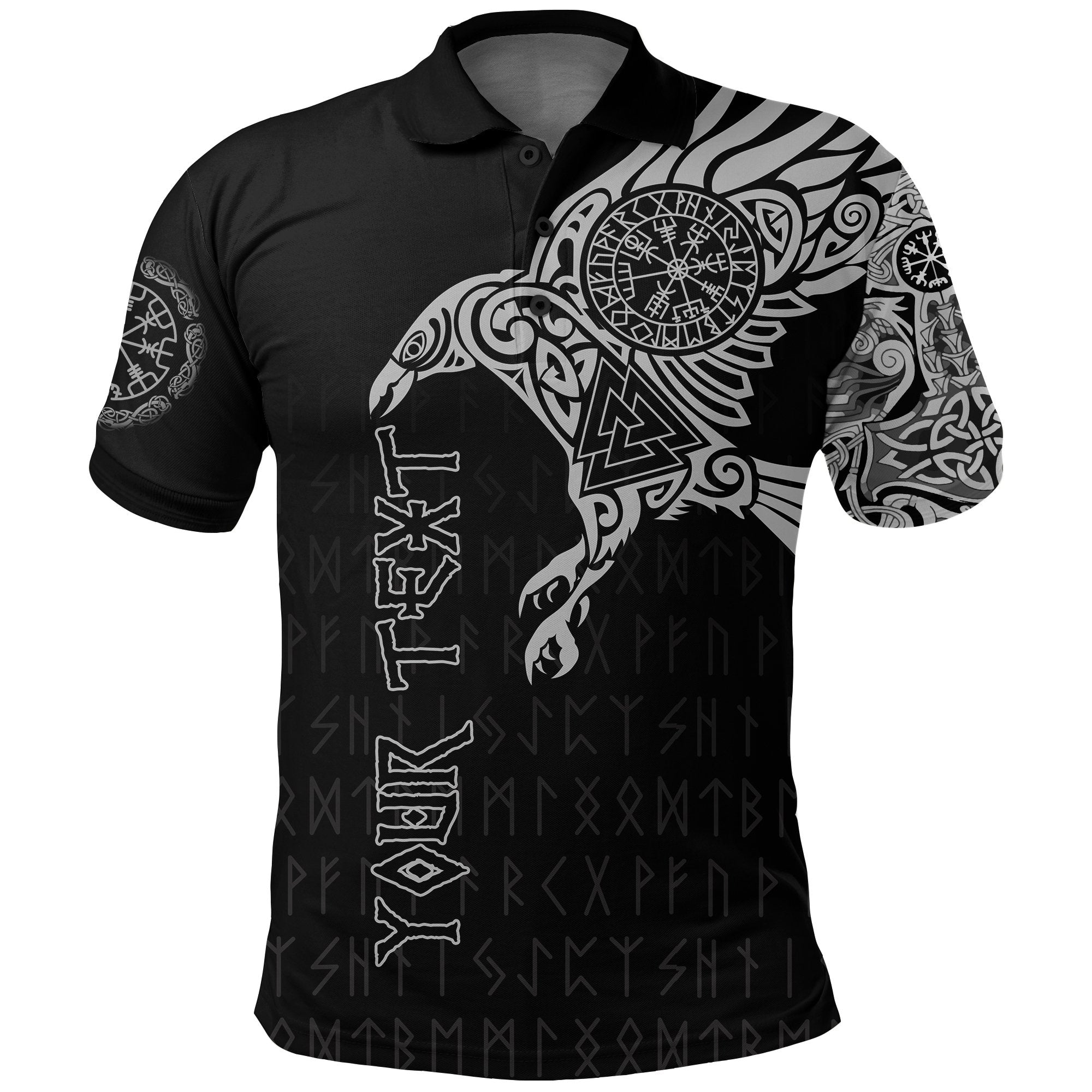 Watson Modern Tartan Polo Shirt Viking Wolf