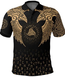 Viking Polo Shirt - Nordic Raven Tattoos