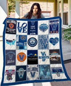 Villanova Wildcats Quilt Bedding Set Blanket - Suitable for Home Decoration and Gifts for Fans