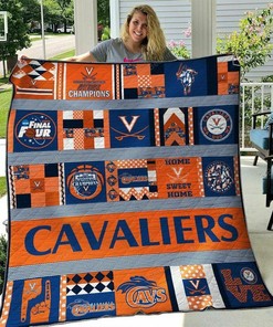 Virginia Cavaliers Quilt Bedding Set Blanket - Great for Bedroom Decoration and Gifts for Fans