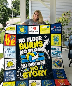 Volleyball Quilt Bedding Set with Name Personalization, Great Gifts for Fans and Family
