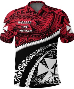 Wallis and Futuna Tapa Polo Shirt Polynesian Shark Tattoo K4