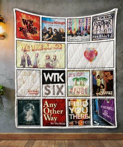 We The Kings Album Covers Quilt Blanket Bedding Set Perfect for Bedroom Decor and Family Gifts