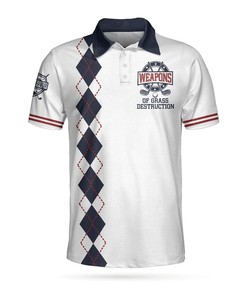 Weapons Of Grass Destruction Golf 3D All Over Printed Polo Shirt