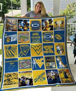 West Virginia Mountaineers Quilt Bedding Set Blanket Limited Quilt Bedding Set Blanket