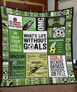 What S Life Without Goals Pk290579 Quilt Bedding Set Blanket Bedroom Decor, Gifts for Family