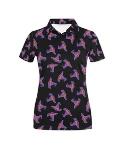 Witch Hat Print Design Women's Polo Shirt