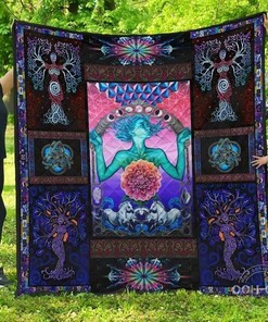 Witchcraft Tree Of Life Personalized Quilt Bedding Set Blanket- Suitable for Home Decoration or Picnic